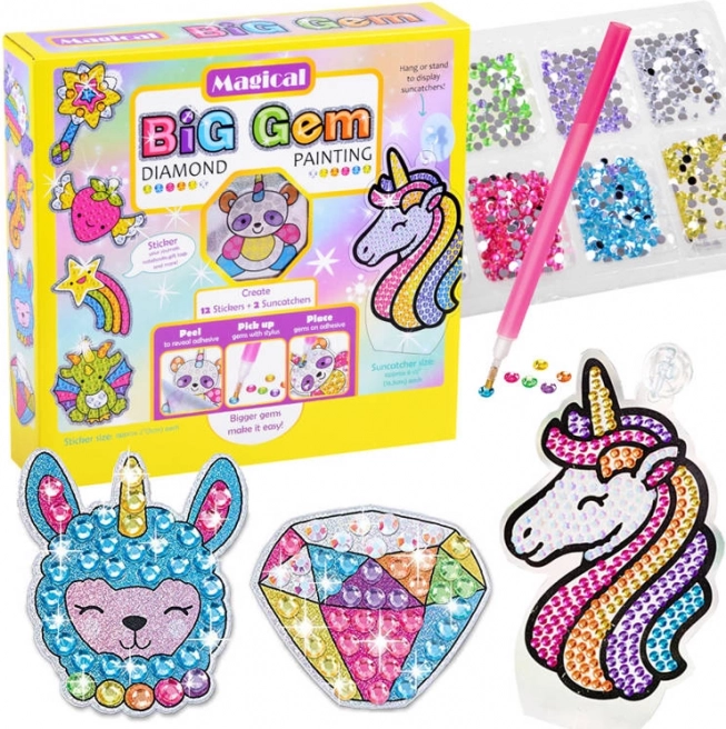 Kit créatif de peinture au diamant MAGICAL BIG GEM