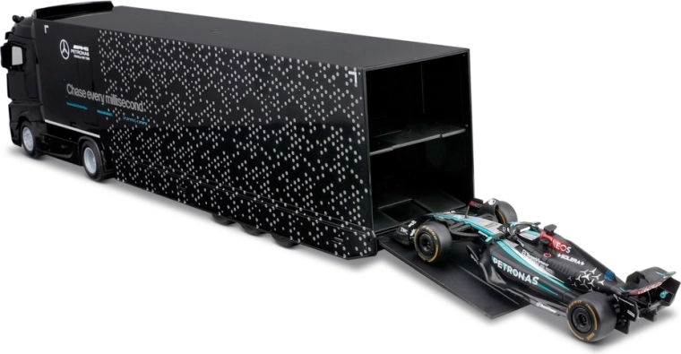 Remorque ouvrante pour un transport F1 réaliste