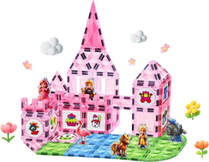 Château de princesse magique de 80 pièces