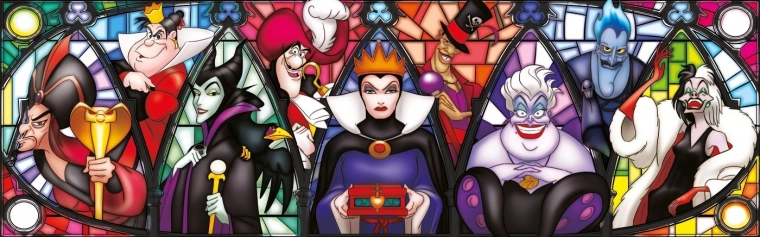 Puzzle panorama Disney Villains 1000 pièces