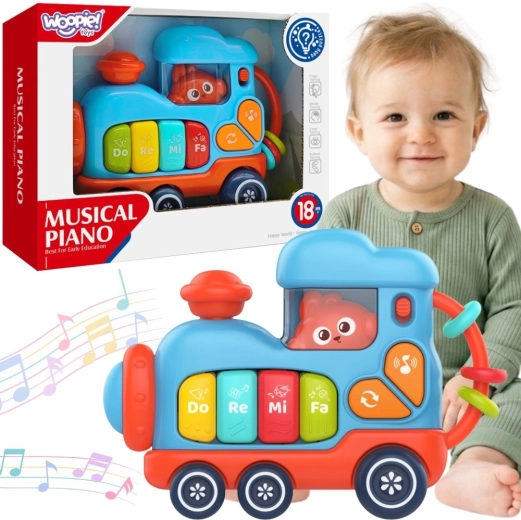 Piano interactif musical pour bébé Woopie Baby – locomotive
