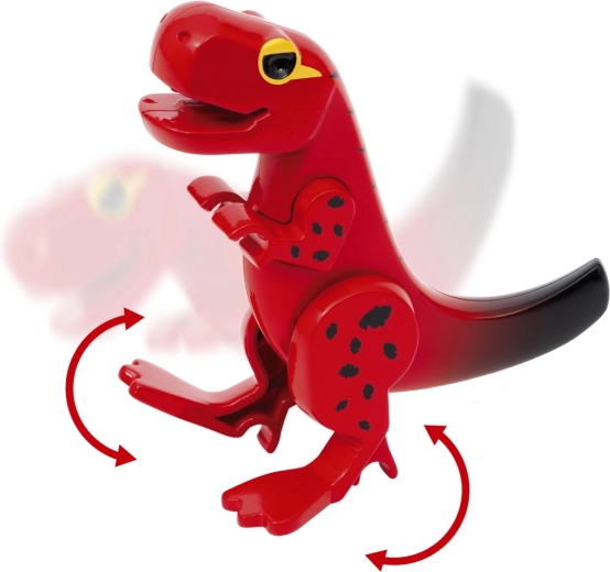8 figurines de dinosaures avec éléments mobiles