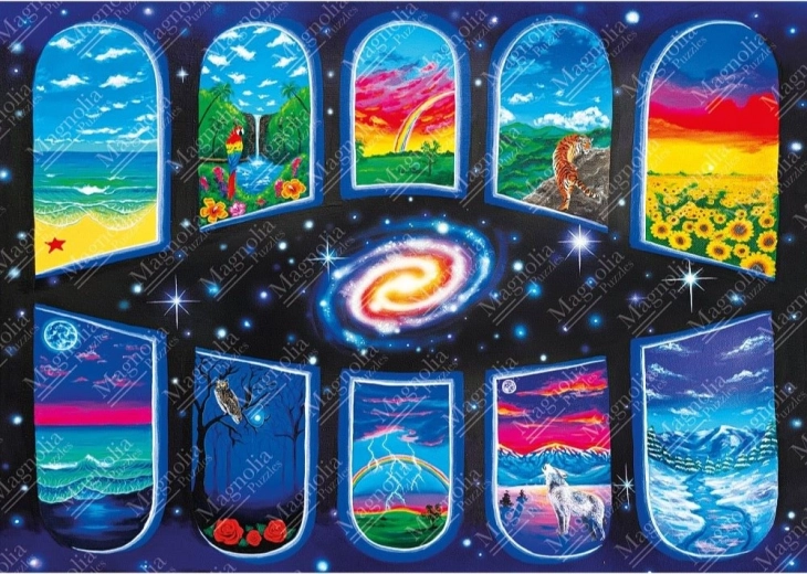 Puzzle magnolia Fenêtres de l’âme 1000 pièces