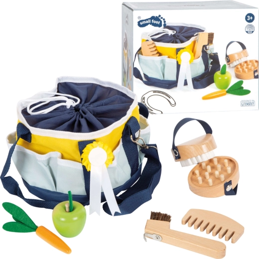 Set de soins pour chevaux Small Foot avec sac
