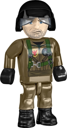 Figurine de pilote comme complément réaliste