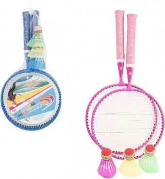 Set de badminton pour enfants – 2 raquettes et 1 volant dans une housse en filet