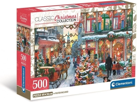 Puzzle Clementoni 500 pièces Compact Joy of Christmas