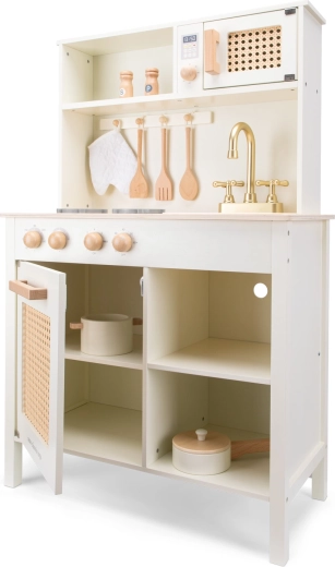 Design élégant avec du rotin