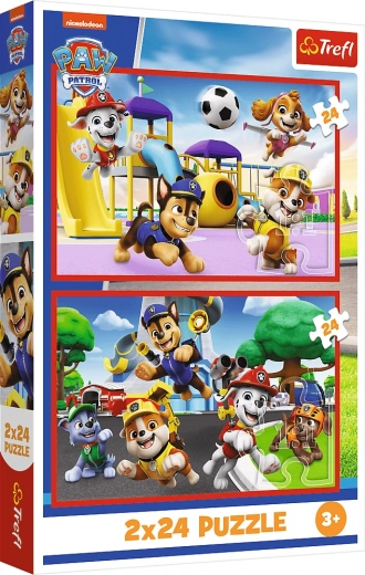 Puzzle 2×24 Journée canine de plaisir – PAW PATROL par Trefl