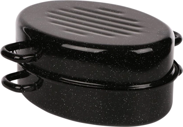 Rôtissoire émaillée Silesia avec couvercle 2,8 l, diamètre 30 cm