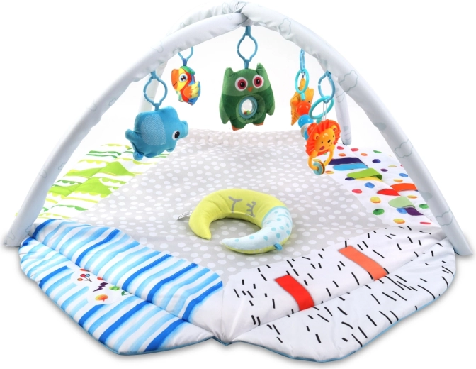 Tapis d’éveil éducatif 2-en-1 TinyMini monde de bébé