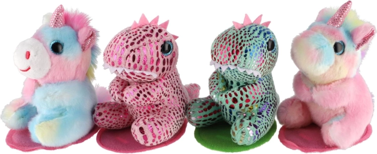 Licornes et dinosaures assortis
