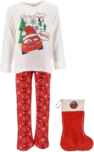 Pyjama de Noël Cars avec chaussette