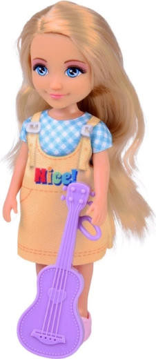 Fantaisie musicale avec guitare violette