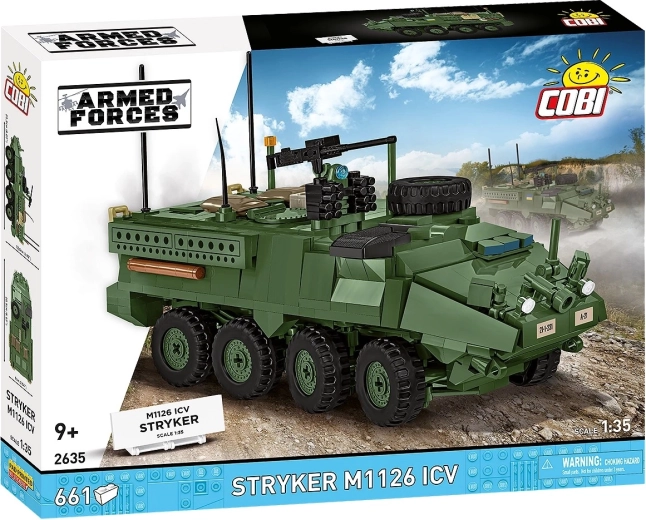 Transporteur blindé Cobi Armed Forces Stryker M1126 ICV 1:35 (661 pièces)