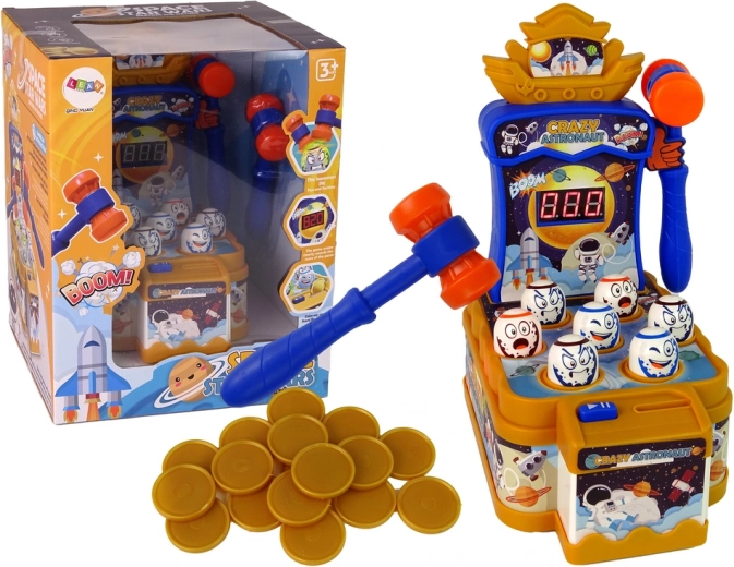 jeu d’arcade spatial avec maillets CRAZY ASTRONAUT, lumières et sons