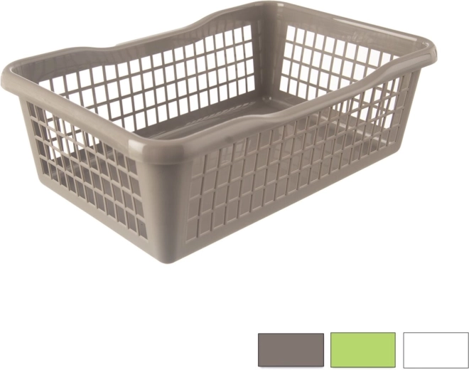 Panier de rangement en plastique 30 × 20 × 10 cm, assortiment de couleurs