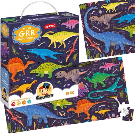 Puzzle CzuCzu Grr Dinosaures 60 pièces