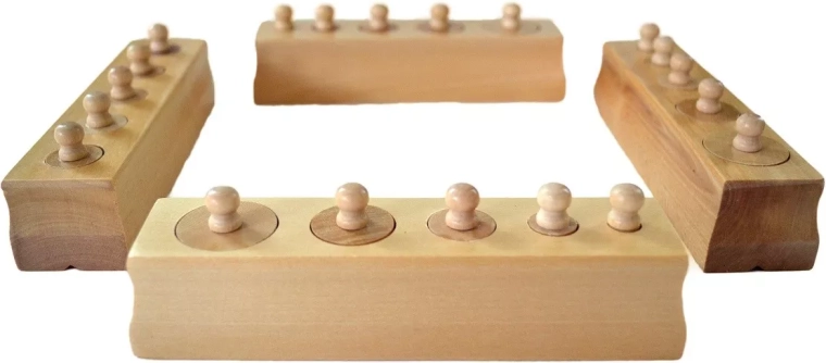 Cylindres Montessori avec poignées – version réduite - 1 pièce