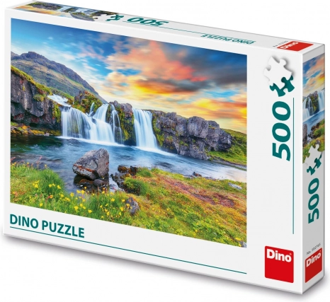 Puzzle DINO Cascade islandaise 500 pièces