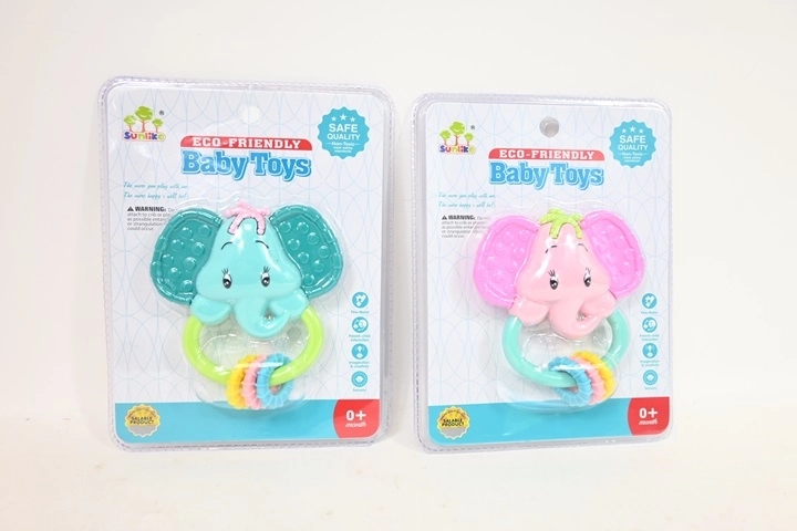Hochet éléphant en emballage blister