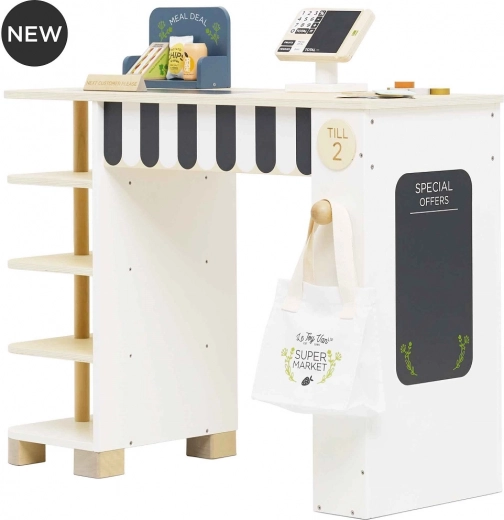 Le Toy Van stand de vente avec caisse et accessoires