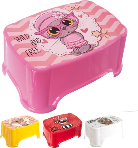 Marchepied enfant en plastique Cute, charge max. 80 kg, assorti