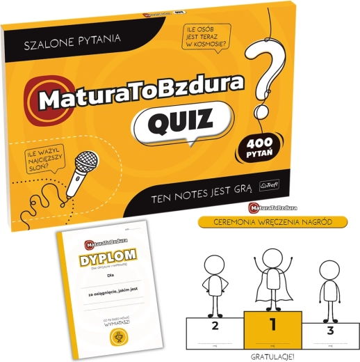 Jeu de quiz de soirée Matura To Bzdura par Trefl
