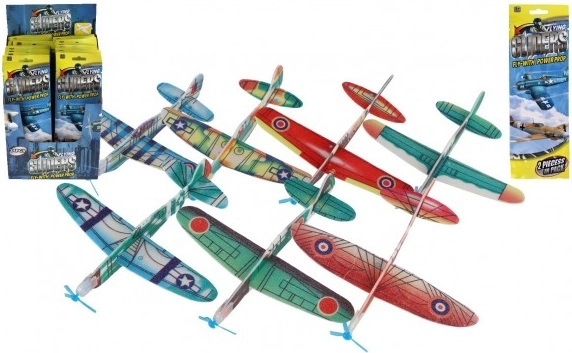 Avion planeur en mousse à lancer 18 cm – assortiment de modèles