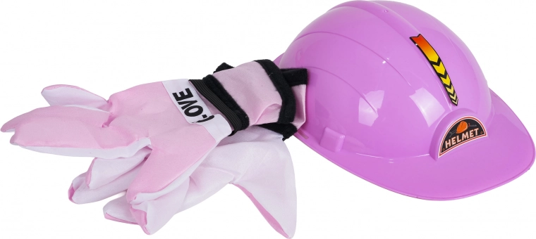 Casque de sécurité et gants