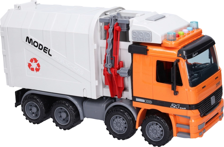 Camion-poubelle avec effets lumineux et sonores