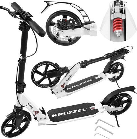 Pliage rapide, suspension et guidon réglable