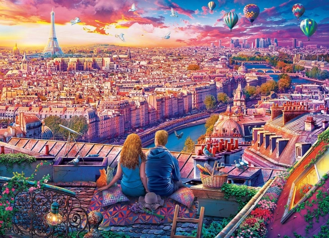 Puzzle Eurographics Toits de Paris 1000 pièces