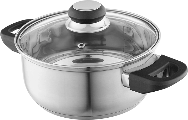 Couvercle en verre pour contrôler facilement la cuisson
