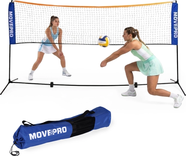 Filet de sport universel pliable Movep Pro 3-en-1 305 × 140 cm avec sac