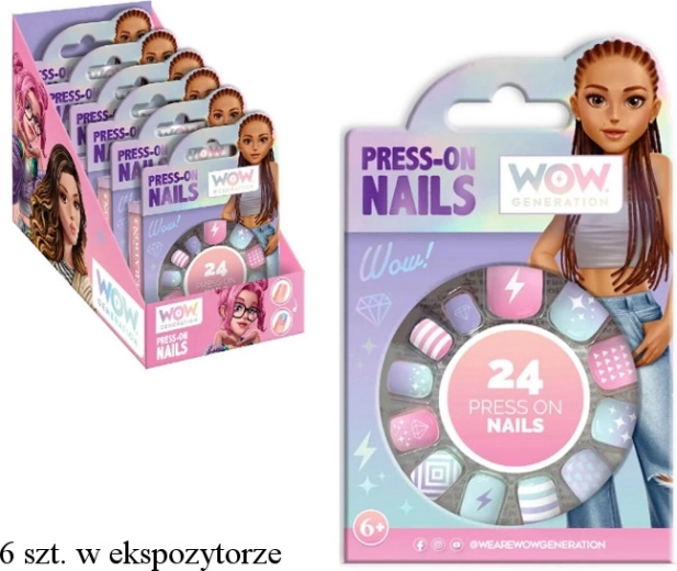 Faux ongles WOW Generation (24 pièces)