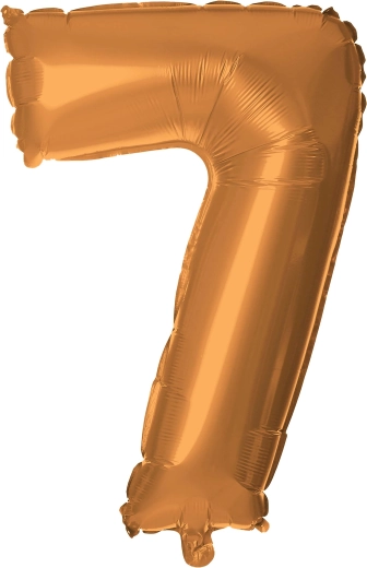 Ballon en aluminium TORO chiffre 7, 30 cm, bronze