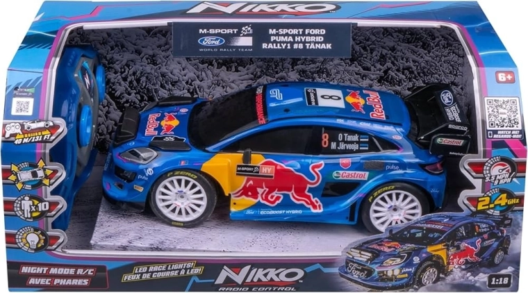 Voiture télécommandée Nikko Ford Puma Hybrid M-Sport #19 Sébastien Loeb 1:18