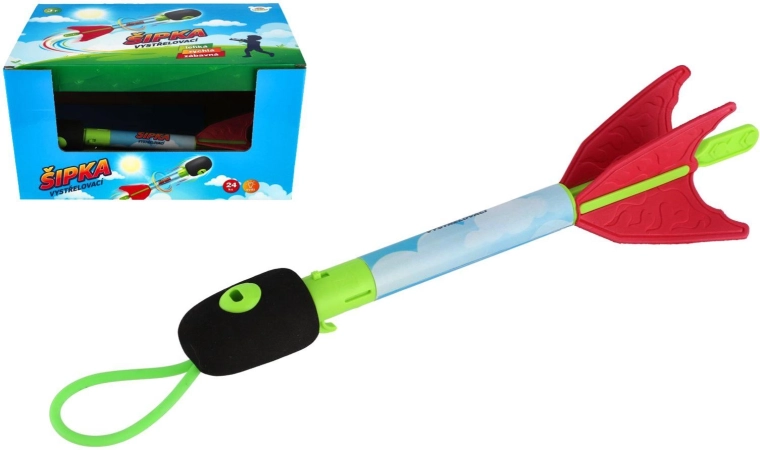Flèche lanceuse à piles avec lumière 27 cm - 1 pièce