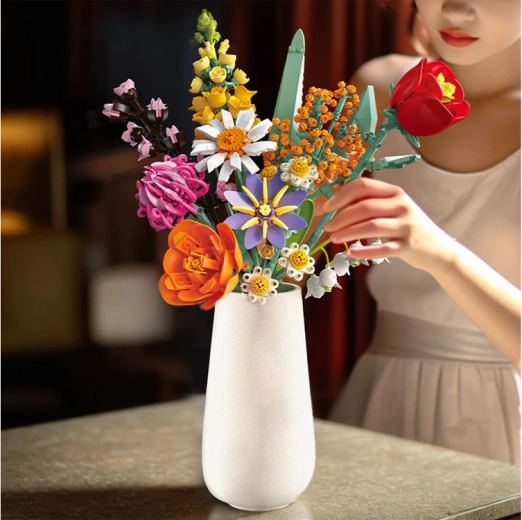 Tiges et fleurs entièrement ajustables