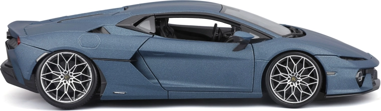 Roues précises et peinture bleu mat