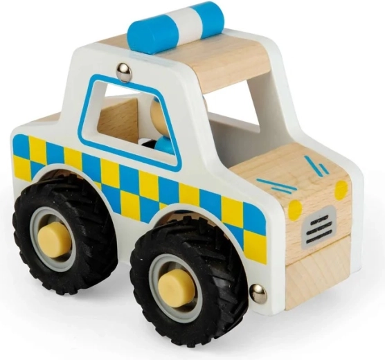 Bigjigs Toys mini voiture de police en bois