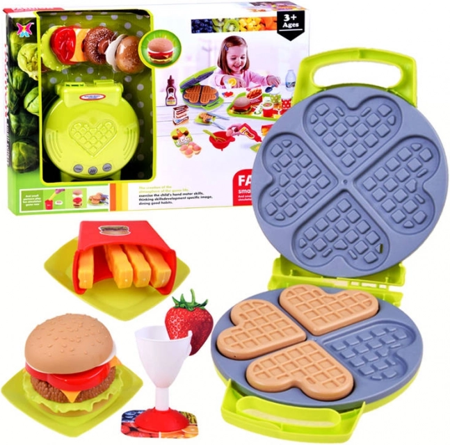Set de cuisine pour enfants avec gaufres et accessoires