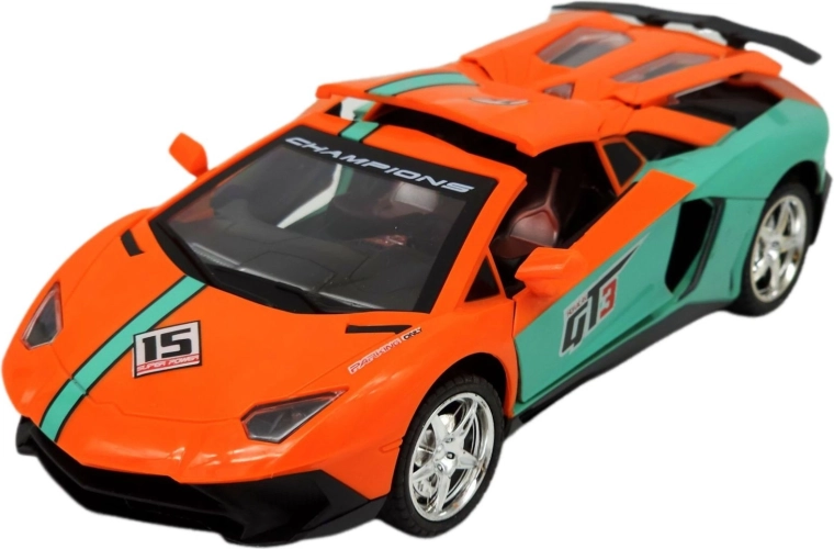 Voiture de sport de course télécommandée avec lumières LED - 1 pièce