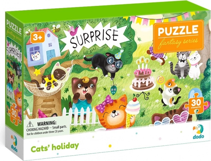 DODO Puzzle Fantasy : Vacances de chats 30 pièces