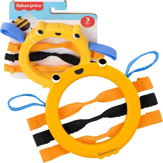 Anneau sensoriel et hochet pour bébés FISHER-PRICE Abeille