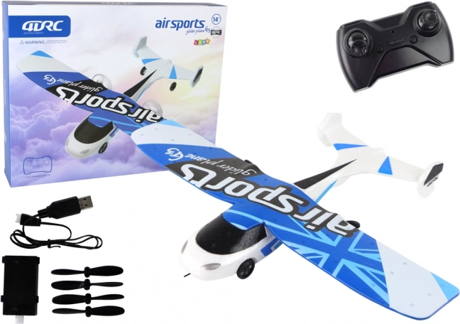 Avion R/C 4D-G3 Lumières Blanc Bleu