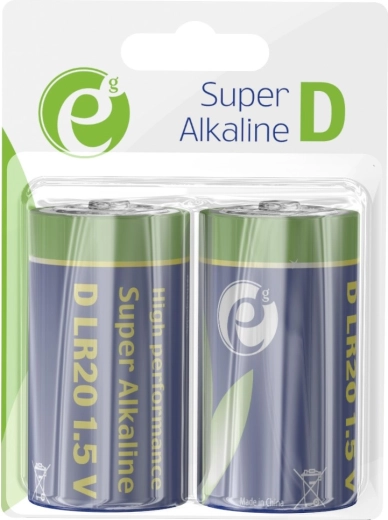 Piles alcalines D LR20 1,5 V, 2 pcs