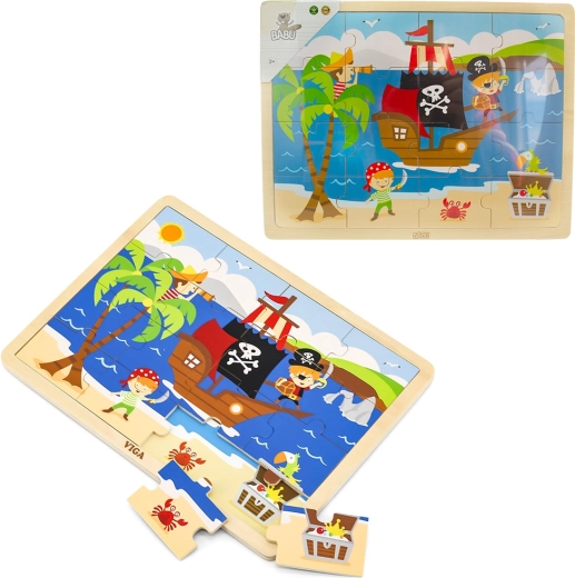 Puzzle 3D en bois pirates BABU