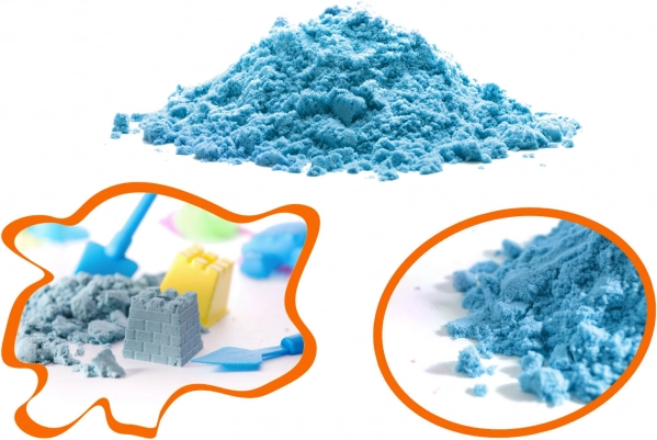 Sable cinétique magique pour enfants 1 kg – Bleu